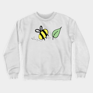 Believe Bee Leaf Doodle Cute Gift Crewneck Sweatshirt